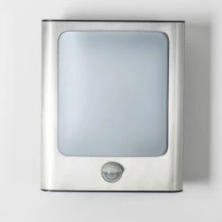 Hofstein Kimola Aussenwandleuchte LED Nickel-Matt, 1-flammig, Bewegungsmelder -Außenleuchten Verkäufe kimola aussenwandleuchte h3022764 6