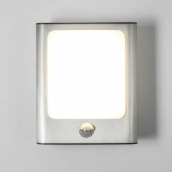 Hofstein Kimola Aussenwandleuchte LED Nickel-Matt, 1-flammig, Bewegungsmelder -Außenleuchten Verkäufe kimola aussenwandleuchte h3022764 9
