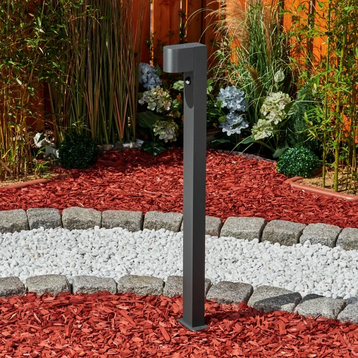 Hofstein Kingstown Wegeleuchte Anthrazit, 1-flammig, Bewegungsmelder 7 Hofstein Kingstown Wegeleuchte Anthrazit, 1-flammig, Bewegungsmelder – Bild 7