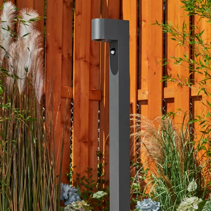 Hofstein Kingstown Wegeleuchte Anthrazit, 1-flammig, Bewegungsmelder 9 Hofstein Kingstown Wegeleuchte Anthrazit, 1-flammig, Bewegungsmelder – Bild 9