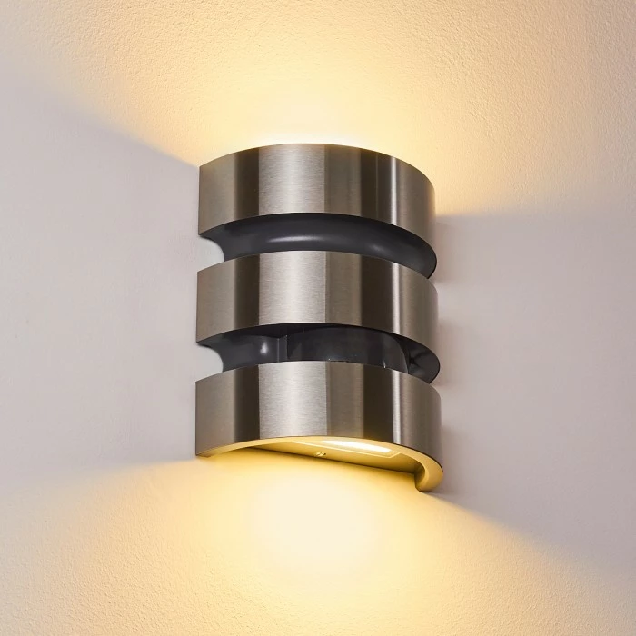 Hofstein Kolding Außenwandleuchte LED Schwarz, Edelstahl, 1-flammig, Bewegungsmelder 12 Hofstein Kolding Außenwandleuchte LED Schwarz, Edelstahl, 1-flammig, Bewegungsmelder – Bild 12