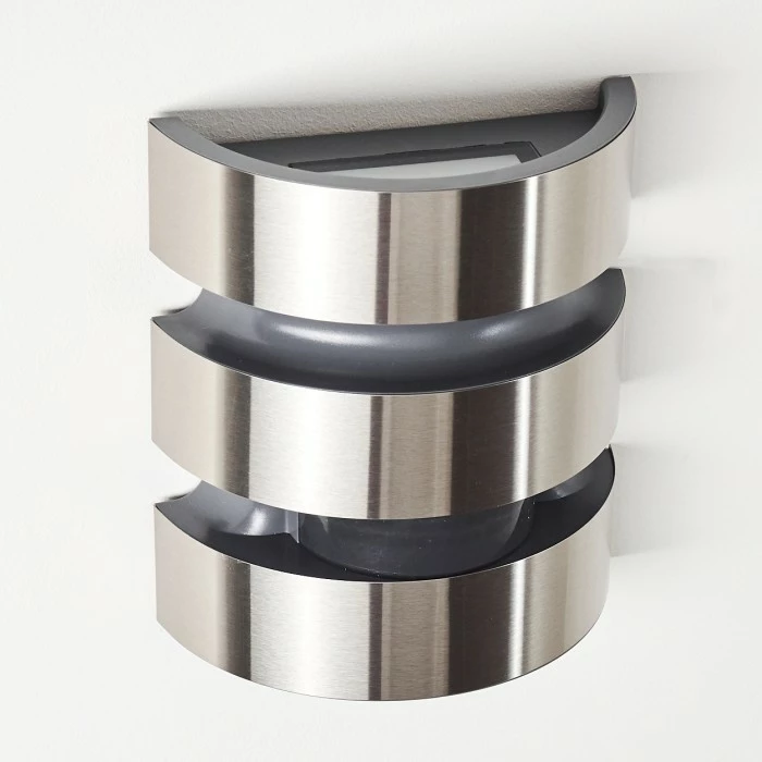 Hofstein Kolding Außenwandleuchte LED Schwarz, Edelstahl, 1-flammig, Bewegungsmelder 6 Hofstein Kolding Außenwandleuchte LED Schwarz, Edelstahl, 1-flammig, Bewegungsmelder – Bild 6