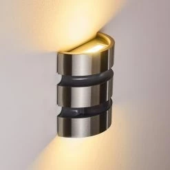 Hofstein Kolding Außenwandleuchte LED Schwarz, Edelstahl, 1-flammig, Bewegungsmelder 25 Hofstein Kolding Außenwandleuchte LED Schwarz, Edelstahl, 1-flammig, Bewegungsmelder -Außenleuchten Verkäufe kolding aussenwandleuchte h3305966 7