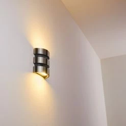 Hofstein Kolding Außenwandleuchte LED Schwarz, Edelstahl, 1-flammig, Bewegungsmelder 27 Hofstein Kolding Außenwandleuchte LED Schwarz, Edelstahl, 1-flammig, Bewegungsmelder -Außenleuchten Verkäufe kolding aussenwandleuchte h3305966 9