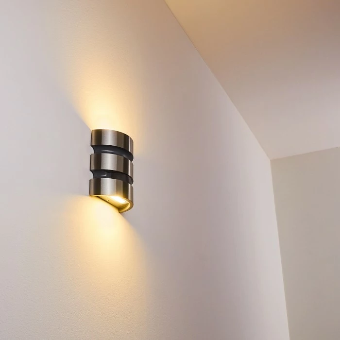 Hofstein Kolding Außenwandleuchte LED Schwarz, Edelstahl, 1-flammig, Bewegungsmelder 10 Hofstein Kolding Außenwandleuchte LED Schwarz, Edelstahl, 1-flammig, Bewegungsmelder – Bild 10