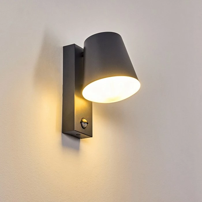 Hofstein Komata Außenwandleuchte Anthrazit, 1-flammig, Bewegungsmelder 12 Hofstein Komata Außenwandleuchte Anthrazit, 1-flammig, Bewegungsmelder – Bild 12