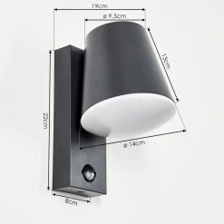 Hofstein Komata Außenwandleuchte Anthrazit, 1-flammig, Bewegungsmelder 15 Hofstein Komata Außenwandleuchte Anthrazit, 1-flammig, Bewegungsmelder -Außenleuchten Verkäufe komata aussenwandleuchte h3385180 3