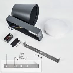 Hofstein Komata Außenwandleuchte Anthrazit, 1-flammig, Bewegungsmelder 16 Hofstein Komata Außenwandleuchte Anthrazit, 1-flammig, Bewegungsmelder -Außenleuchten Verkäufe komata aussenwandleuchte h3385180 4