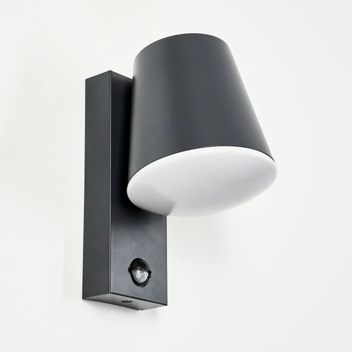 Hofstein Komata Außenwandleuchte Anthrazit, 1-flammig, Bewegungsmelder 8 Hofstein Komata Außenwandleuchte Anthrazit, 1-flammig, Bewegungsmelder – Bild 8
