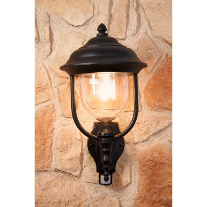 Konstsmide Leuchten Konstsmide PARMA Außenwandleuchte Schwarz, Transparent, Klar, 1-flammig, Bewegungsmelder 3 Konstsmide Leuchten Konstsmide PARMA Außenwandleuchte Schwarz, Transparent, Klar, 1-flammig, Bewegungsmelder – Bild 3