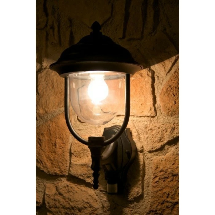 Konstsmide Leuchten Konstsmide PARMA Außenwandleuchte Schwarz, Transparent, Klar, 1-flammig, Bewegungsmelder 4 Konstsmide Leuchten Konstsmide PARMA Außenwandleuchte Schwarz, Transparent, Klar, 1-flammig, Bewegungsmelder – Bild 4