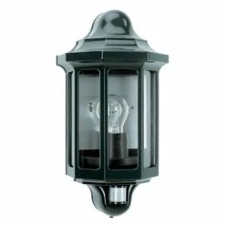 KS Verlichting Loreo Außenwandleuchte Grün, 1-flammig, Bewegungsmelder