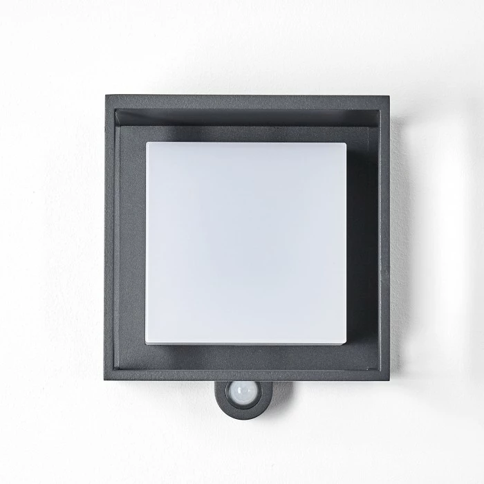 Hofstein Lansing Solar-Außenwandleuchte LED Anthrazit, 1-flammig, Bewegungsmelder 11 Hofstein Lansing Solar-Außenwandleuchte LED Anthrazit, 1-flammig, Bewegungsmelder – Bild 11