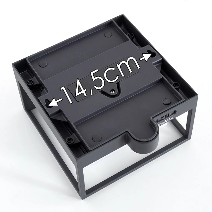 Hofstein Lansing Solar-Außenwandleuchte LED Anthrazit, 1-flammig, Bewegungsmelder 3 Hofstein Lansing Solar-Außenwandleuchte LED Anthrazit, 1-flammig, Bewegungsmelder – Bild 3