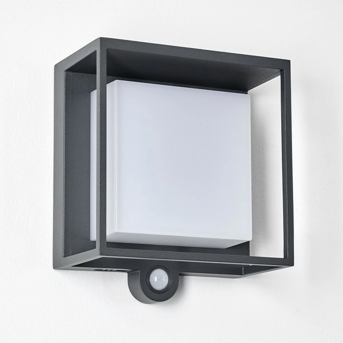 Hofstein Lansing Solar-Außenwandleuchte LED Anthrazit, 1-flammig, Bewegungsmelder 10 Hofstein Lansing Solar-Außenwandleuchte LED Anthrazit, 1-flammig, Bewegungsmelder – Bild 10