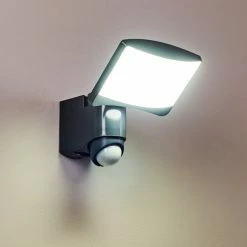 Hofstein Larvik Außenwandleuchte LED Anthrazit, 1-flammig, Bewegungsmelder -Außenleuchten Verkäufe larvik aussenwandleuchte h3303375 do1 14