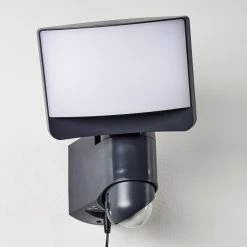 Hofstein Larvik Außenwandleuchte LED Anthrazit, 1-flammig, Bewegungsmelder -Außenleuchten Verkäufe larvik aussenwandleuchte h3303931 do1 13