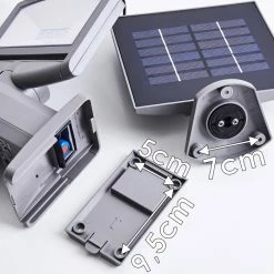 Hofstein Larvik Solar-Au&szlig;enwandleuchte LED Grau, 1-flammig, Bewegungsmelder -Außenleuchten Verkäufe larvik solar aussenwandleuchte h3303900 do1 20