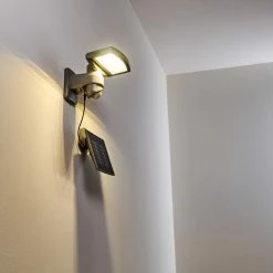 Hofstein Larvik Solar-Au&szlig;enwandleuchte LED Grau, 1-flammig, Bewegungsmelder -Außenleuchten Verkäufe larvik solar aussenwandleuchte h3303900 do1 9