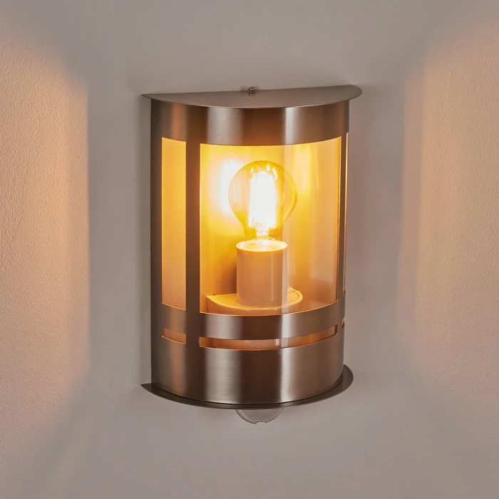 Hofstein Lauvdal Außenwandleuchte Edelstahl, 1-flammig, Bewegungsmelder 7 Hofstein Lauvdal Außenwandleuchte Edelstahl, 1-flammig, Bewegungsmelder – Bild 7