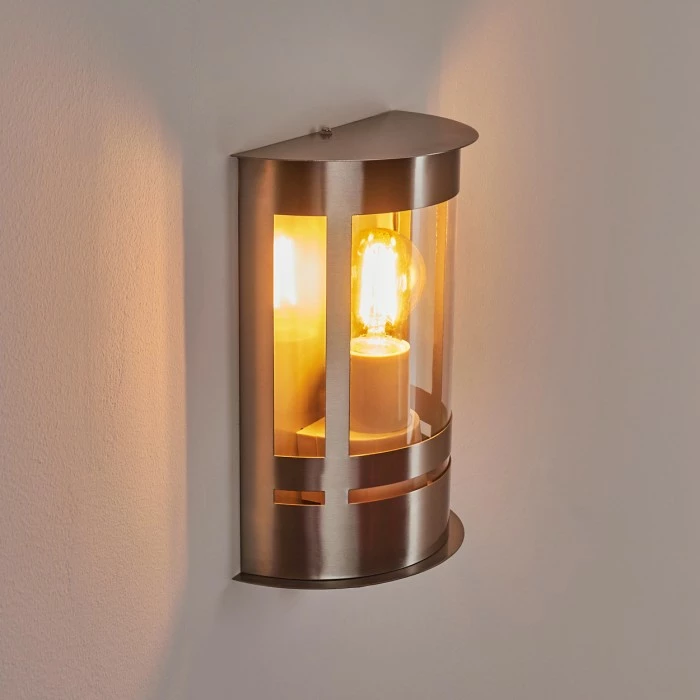 Hofstein Lauvdal Außenwandleuchte Edelstahl, 1-flammig, Bewegungsmelder 9 Hofstein Lauvdal Außenwandleuchte Edelstahl, 1-flammig, Bewegungsmelder – Bild 9