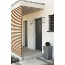 LCD 060LEDSEN Außenwandleuchte Edelstahl, 1-flammig, Bewegungsmelder