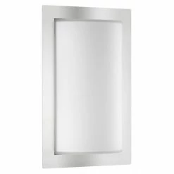 LCD Außenwandleuchte LED Edelstahl, 1-flammig, Bewegungsmelder