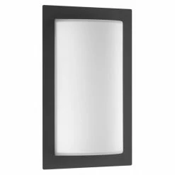 LCD Außenwandleuchte LED Anthrazit, 1-flammig, Bewegungsmelder