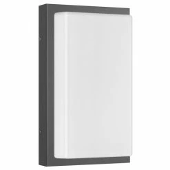 LCD Außenwandleuchte LED Schwarz, 1-flammig, Bewegungsmelder