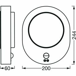 LEDVANCE ENDURA Au&szlig;enwandleuchte Stahl geb&uuml;rstet, 1-flammig, Bewegungsmelder -Außenleuchten Verkäufe ledvance endura aussenwandleuchte 4058075564145 4