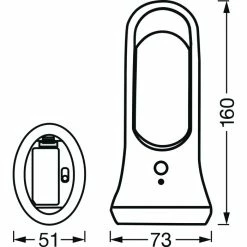 LEDVANCE NIGHTLUX Außentischleuchte Weiß, 1-flammig, Bewegungsmelder -Außenleuchten Verkäufe ledvance nightlux aussentischleuchte 4058075570184 4