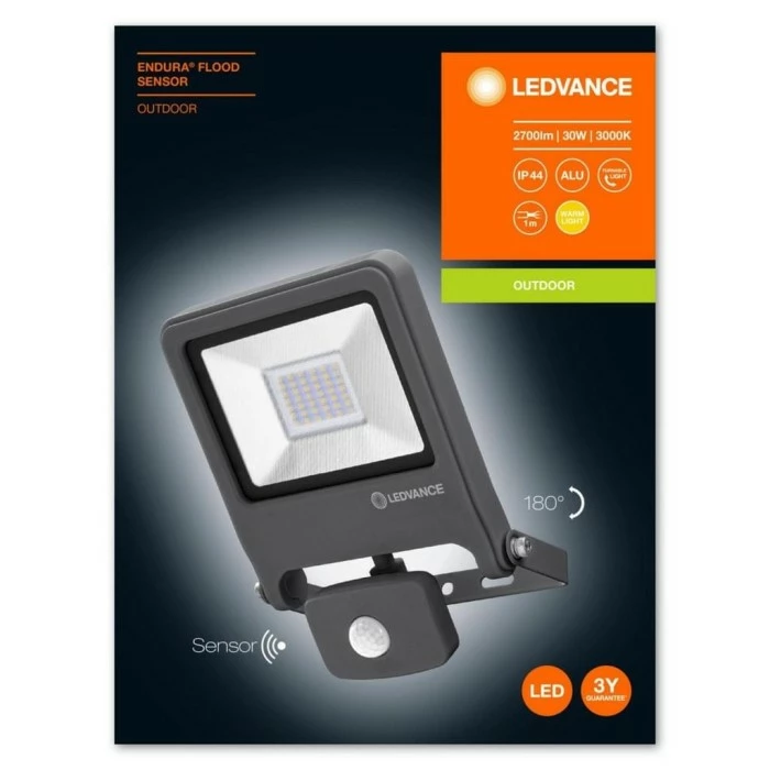 LEDVANCE POLYBAR Außenwandleuchte Grau, 1-flammig, Bewegungsmelder 2 LEDVANCE POLYBAR Außenwandleuchte Grau, 1-flammig, Bewegungsmelder – Bild 2