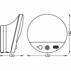 LEDVANCE Smart+ Außenwandleuchte Grau, 1-flammig, Bewegungsmelder -Außenleuchten Verkäufe ledvance smart aussenwandleuchte 4058075564480 4