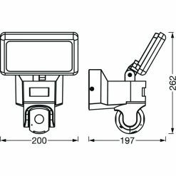 LEDVANCE Smart+ Gartenstrahler Grau, 1-flammig, Bewegungsmelder -Außenleuchten Verkäufe ledvance smart gartenstrahler 4058075564626 4