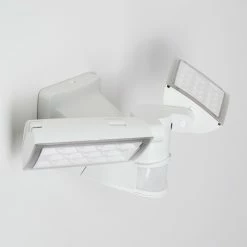 Hofstein Loit Aussenwandleuchte LED Wei&szlig;, 2-flammig, Bewegungsmelder -Außenleuchten Verkäufe loit aussenwandleuchte h3270219 do2 14