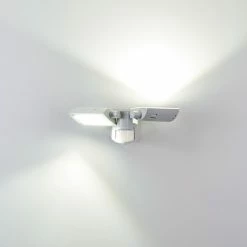 Hofstein Loit Aussenwandleuchte LED Wei&szlig;, 2-flammig, Bewegungsmelder -Außenleuchten Verkäufe loit aussenwandleuchte h3270219 do2 15