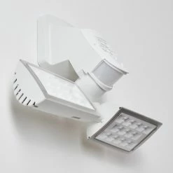 Hofstein Loit Aussenwandleuchte LED Wei&szlig;, 2-flammig, Bewegungsmelder -Außenleuchten Verkäufe loit aussenwandleuchte h3270219 do2 5