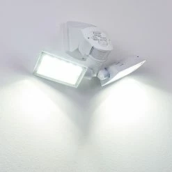 Hofstein Loit Aussenwandleuchte LED Wei&szlig;, 2-flammig, Bewegungsmelder -Außenleuchten Verkäufe loit aussenwandleuchte h3270219 do2 7