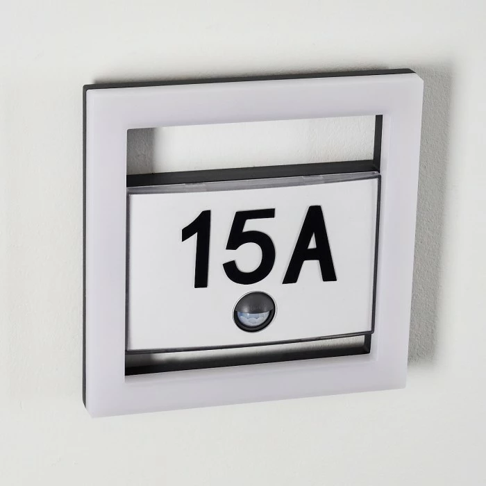 Hofstein Louisville Hausnummernleuchte LED Grau, 1-flammig, Bewegungsmelder 14 Hofstein Louisville Hausnummernleuchte LED Grau, 1-flammig, Bewegungsmelder – Bild 14