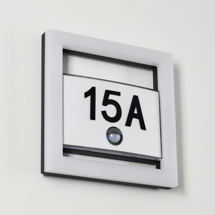 Hofstein Louisville Hausnummernleuchte LED Grau, 1-flammig, Bewegungsmelder 5 Hofstein Louisville Hausnummernleuchte LED Grau, 1-flammig, Bewegungsmelder – Bild 5