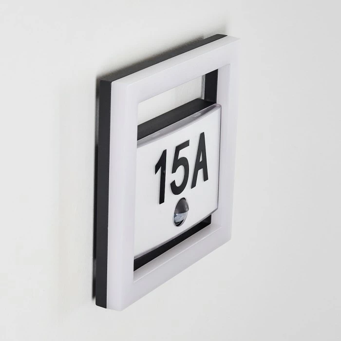 Hofstein Louisville Hausnummernleuchte LED Grau, 1-flammig, Bewegungsmelder 6 Hofstein Louisville Hausnummernleuchte LED Grau, 1-flammig, Bewegungsmelder – Bild 6