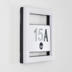 Hofstein Louisville Hausnummernleuchte LED Grau, 1-flammig, Bewegungsmelder 24 Hofstein Louisville Hausnummernleuchte LED Grau, 1-flammig, Bewegungsmelder -Außenleuchten Verkäufe louisville hausnummernleuchte h3303719 do1 8