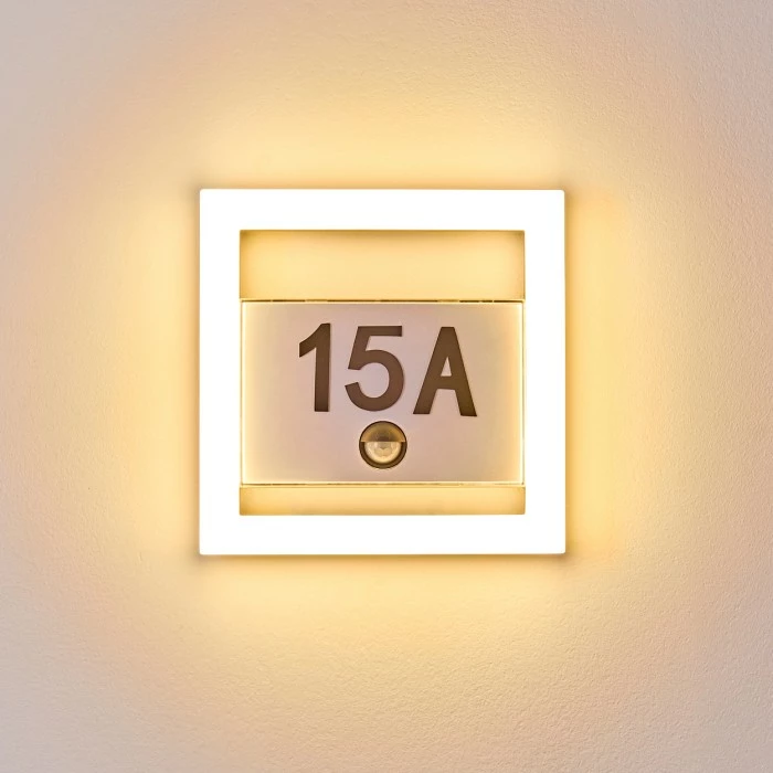 Hofstein Louisville Hausnummernleuchte LED Grau, 1-flammig, Bewegungsmelder 10 Hofstein Louisville Hausnummernleuchte LED Grau, 1-flammig, Bewegungsmelder – Bild 10