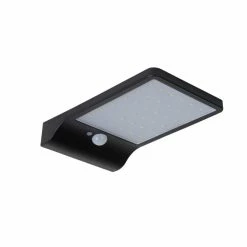 Lucide BASIC Solar-Außenwandleuchte LED Schwarz, 1-flammig, Bewegungsmelder -Außenleuchten Verkäufe lucide basic solar aussenwandleuchte 22862 04 30 2