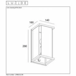 Lucide CLAIRE Aussenwandleuchte Schwarz, 1-flammig, Bewegungsmelder -Außenleuchten Verkäufe lucide claire aussenwandleuchte 27883 11 30 5
