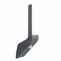 Lutec Lampen Lutec BATI Aussenwandleuchte LED Anthrazit, 1-flammig, Bewegungsmelder