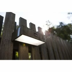 Lutec Lampen Lutec BRICK Solar-Außenwandleuchte LED Edelstahl, 1-flammig, Bewegungsmelder -Außenleuchten Verkäufe lutec brick solar aussenwandleuchte 6908501308 do1 4
