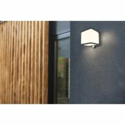 Lutec Lampen Lutec DOBLO Solar-Außenwandleuchte LED Anthrazit, 1-flammig, Bewegungsmelder -Außenleuchten Verkäufe lutec doblo solar aussenwandleuchte 6940101125 2
