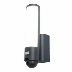 Lutec Lampen Lutec ELARA Kameraleuchte LED Anthrazit, 1-flammig, Bewegungsmelder