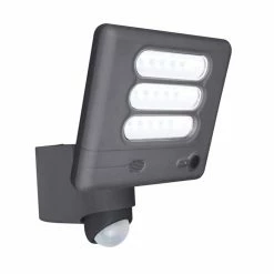 Lutec Lampen Lutec ESA CAM Aussenwandleuchte LED Anthrazit, 1-flammig, Bewegungsmelder
